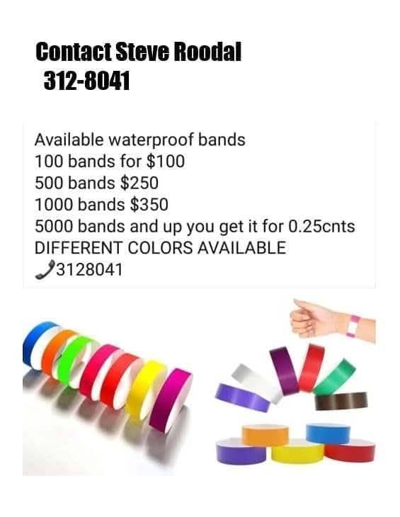 Waterproof Event Wristbands for Admission